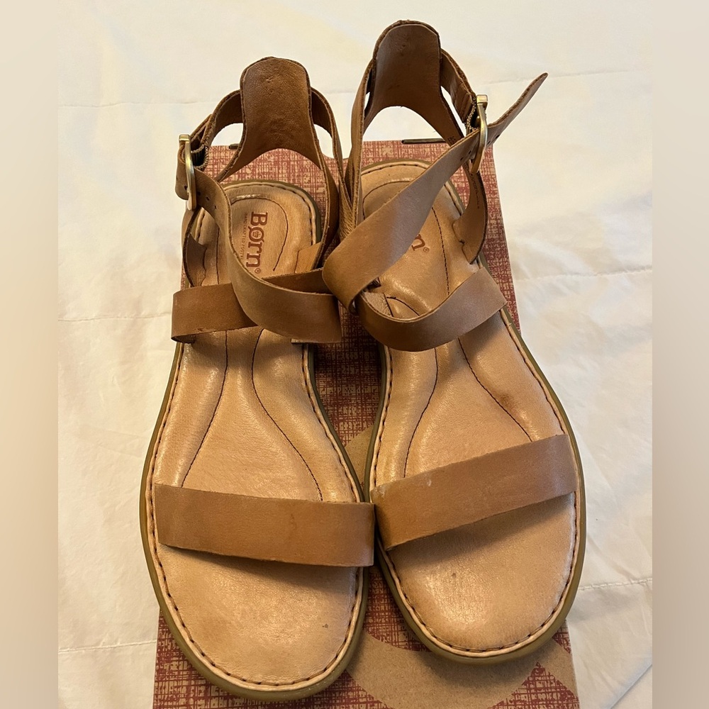 Born Oak Leather Sandals